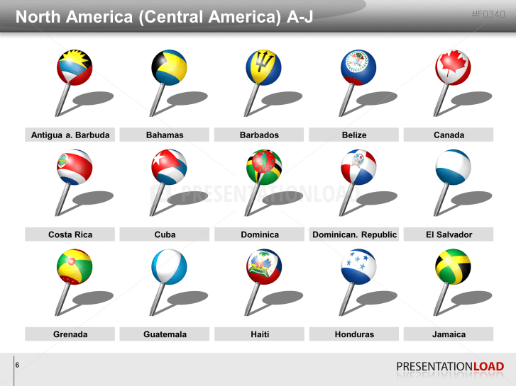 Americas - Pins 3D
