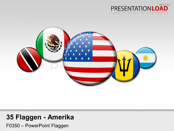 Amerika - Runde Buttons