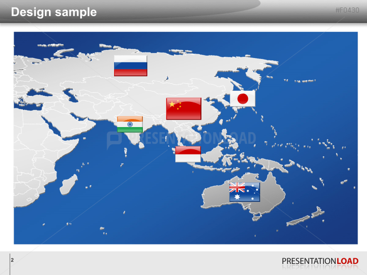 Asia & Pacific - Glass buttons