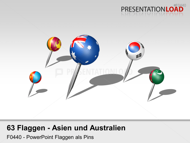 Asien / Pazifik - Pins 3D