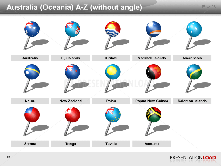 Asia & Pacific - Pins 3D
