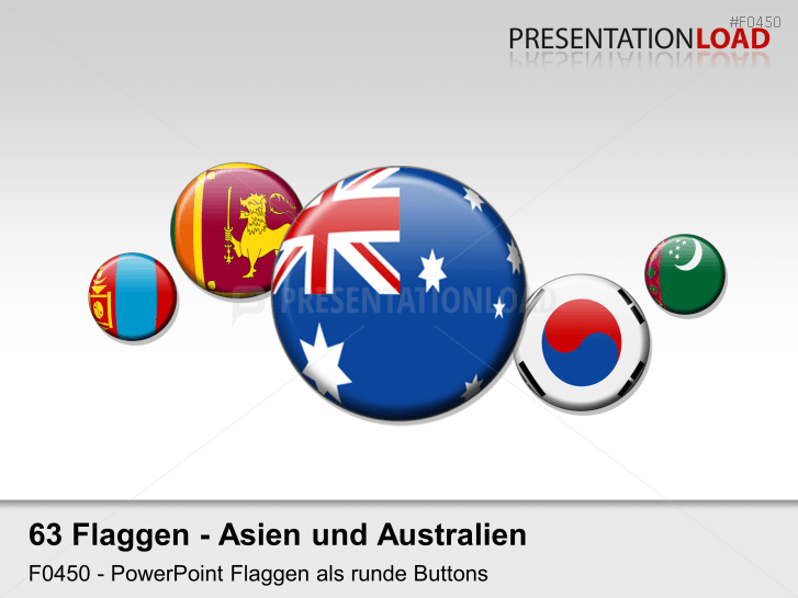 Asien / Pazifik - Runde Buttons