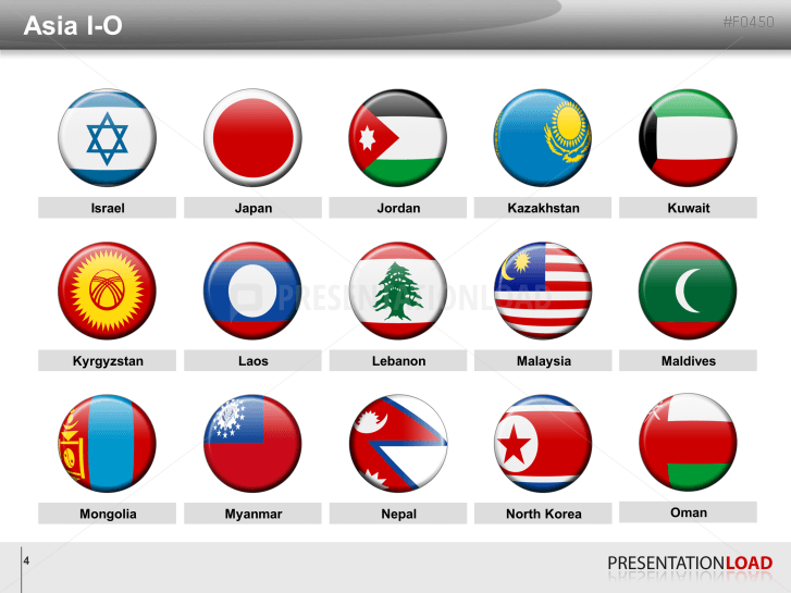 Asia & Pacific - Round Buttons