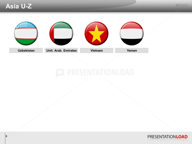 Asia & Pacific - Round Buttons