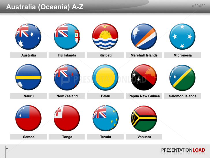 Asia & Pacific - Round Buttons