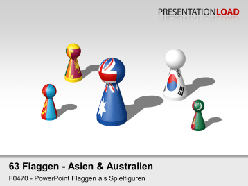 Asien / Pazifik - Spielfiguren _https://www.presentationload.de/flaggen-asien-pazifik-spielfiguren-powerpoint-vorlage.html