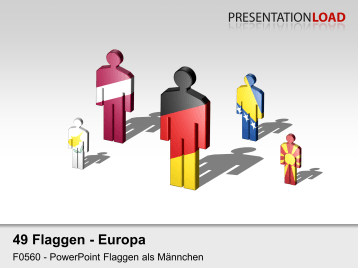 Europa-Set - Männchen _https://www.presentationload.de/flaggen-europa-maennchen-powerpoint-vorlage.html