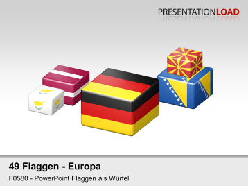 Europa-Set - Würfel _https://www.presentationload.de/flaggen-europa-wuerfel-powerpoint-vorlage.html