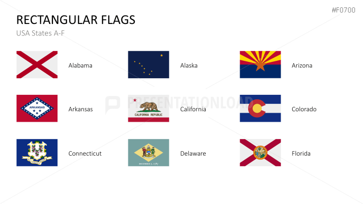 USA States - Flags