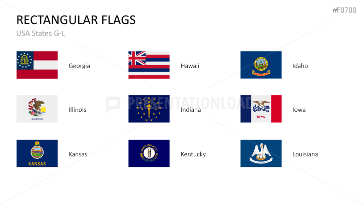 USA States - Flags