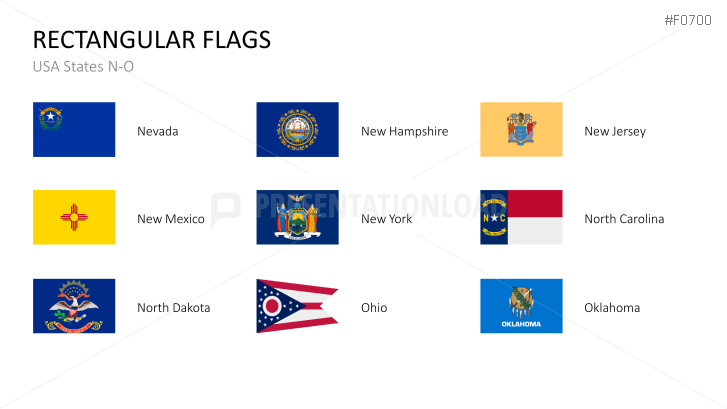 USA States - Flags
