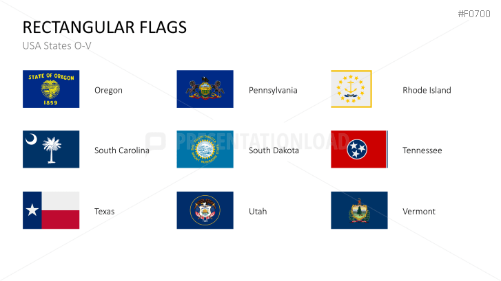 USA States - Flags