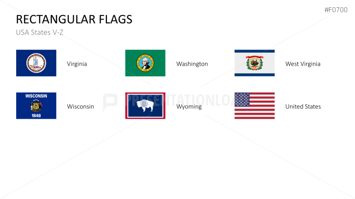 USA States - Flags