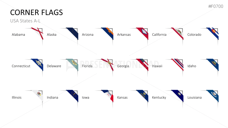 USA States - Flags