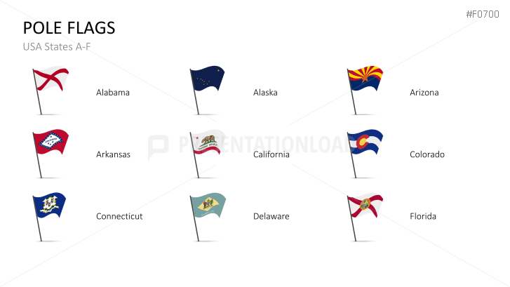 USA States - Flags