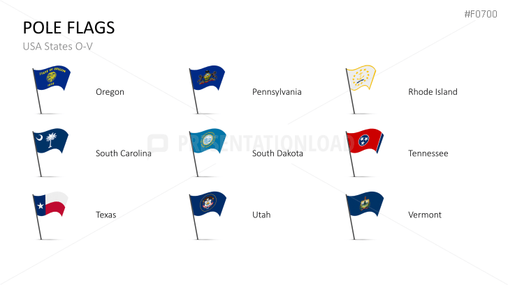 USA States - Flags