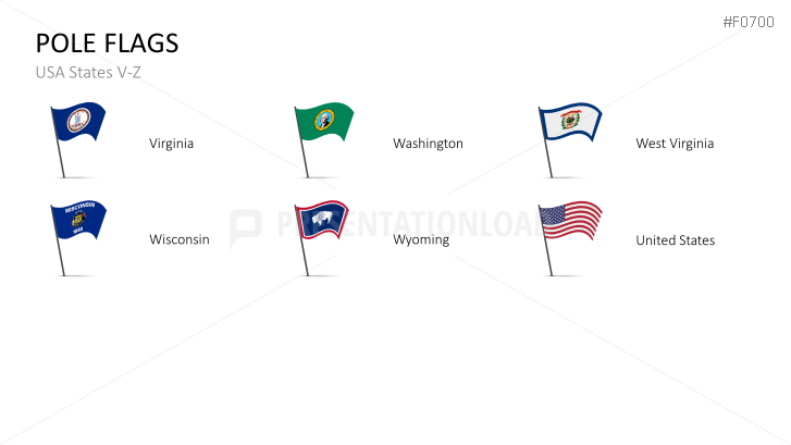 USA States - Flags