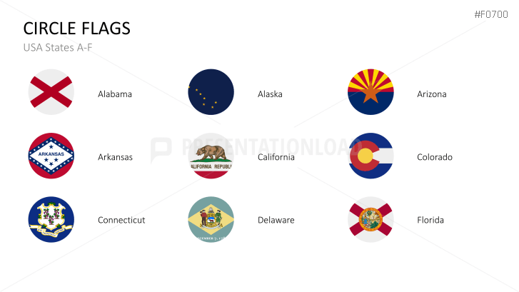 USA States - Flags