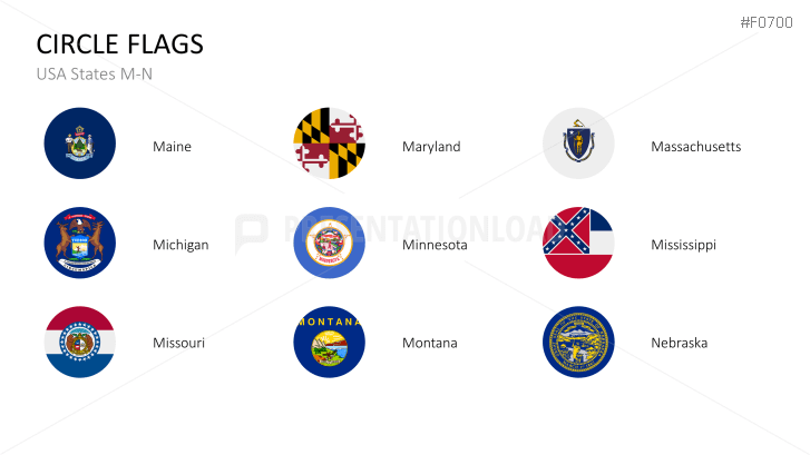 USA States - Flags