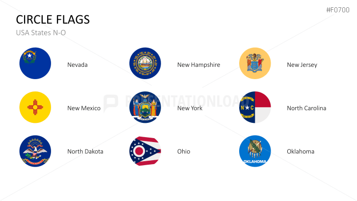 USA States - Flags