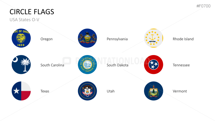 USA States - Flags