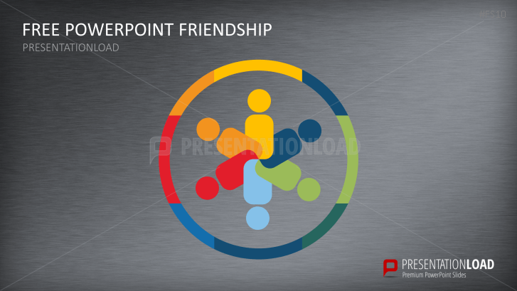 Kostenlose PowerPoint-Vorlage Freundschaft