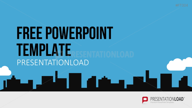 Free PowerPoint Template City Skyline | PowerPoint Templates | PresentationLoad