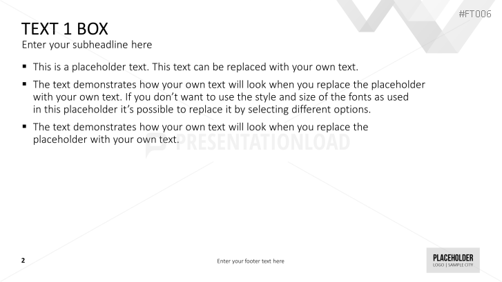Free PowerPoint Template LowPoly Triangles