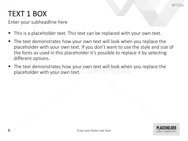 Free PowerPoint Template LowPoly Triangles