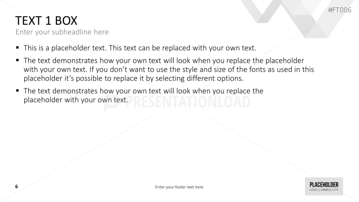 Free PowerPoint Template LowPoly Triangles