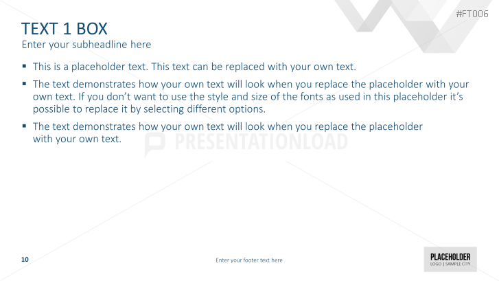 Free PowerPoint Template LowPoly Triangles