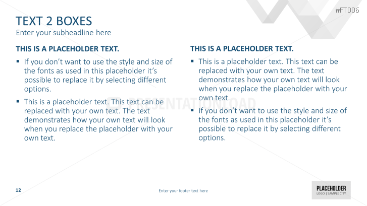 Free PowerPoint Template LowPoly Triangles