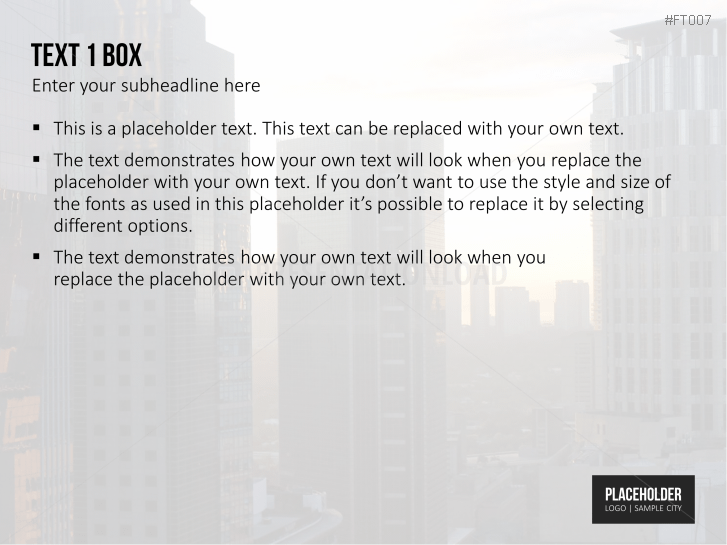 Free PowerPoint Template Skyline