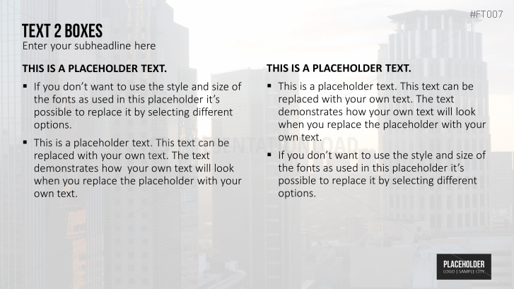 Free PowerPoint Template Skyline