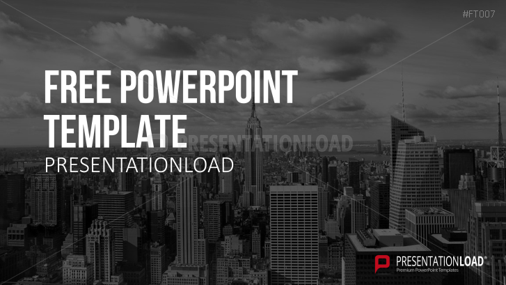 Free PowerPoint Template Skyline