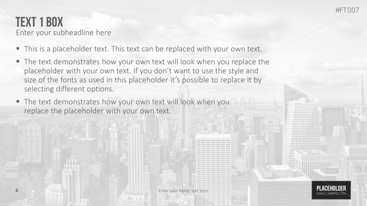 Free PowerPoint Template Skyline
