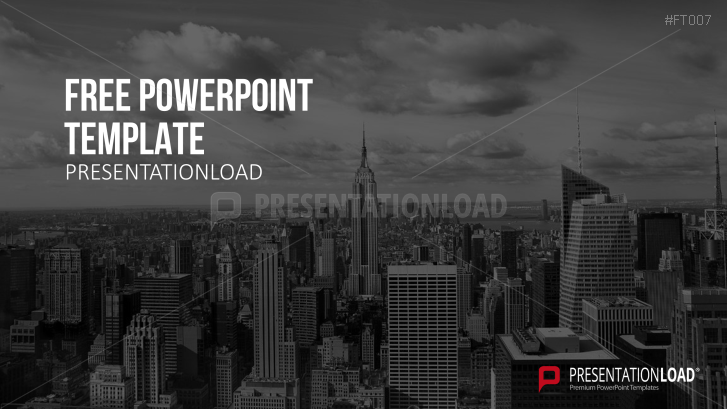 Free PowerPoint Template Skyline