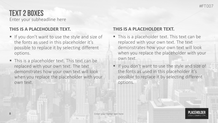 Free PowerPoint Template Skyline
