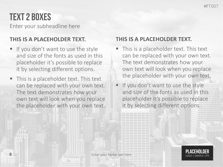 Free PowerPoint Template Skyline