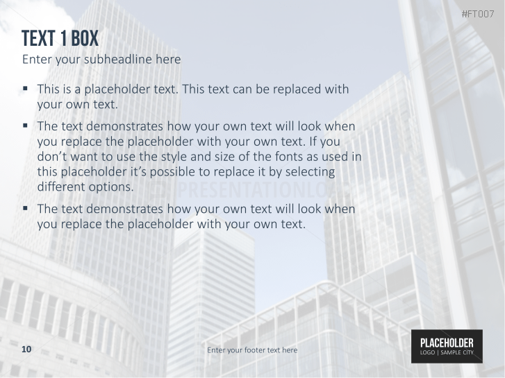 Free PowerPoint Template Skyline
