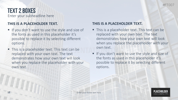 Free PowerPoint Template Skyline