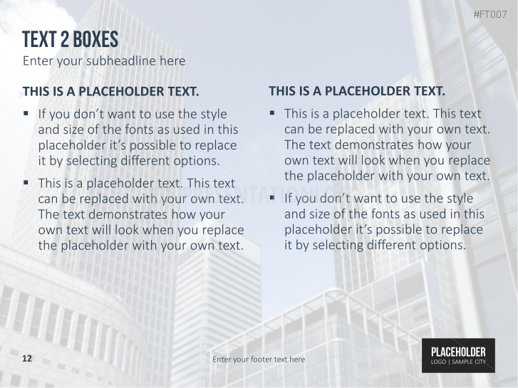 Free PowerPoint Template Skyline