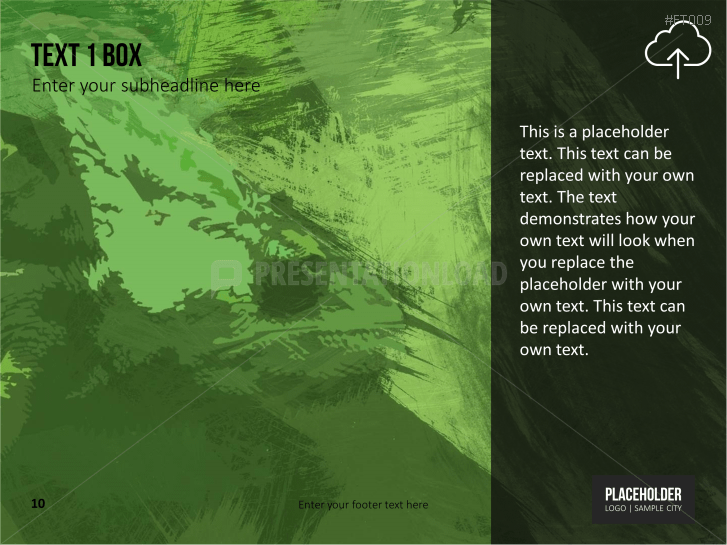 Free PowerPoint Template Mashed Images