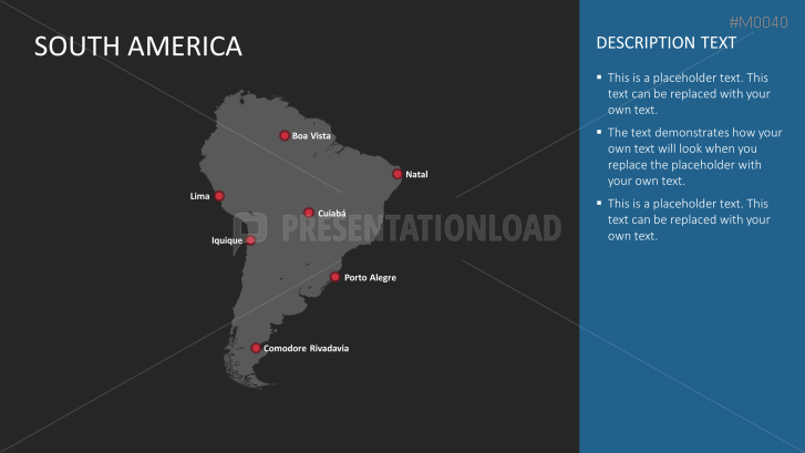 PowerPoint Map South America | PresentationLoad