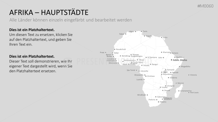 Powerpoint Landkarte Afrika Staaten Presentationload