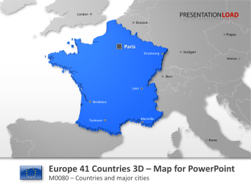 Europe - 41 Countries in 3D _https://www.presentationload.com/3d-map-europe-41-countries-powerpoint-template.html