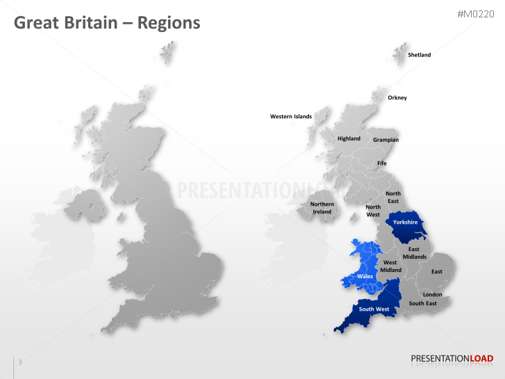 powerpoint map great britain uk presentationload