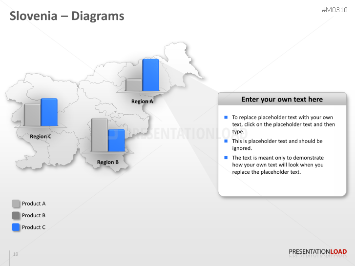 PowerPoint Map Slovenia | PresentationLoad