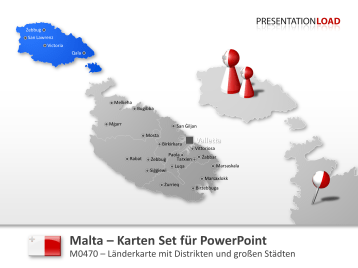 Malta _https://www.presentationload.de/landkarte-malta-powerpoint-vorlage.html
