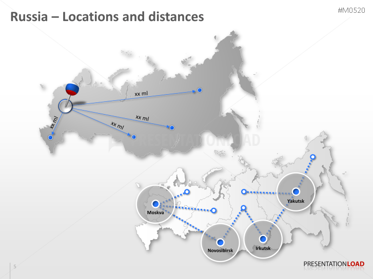 PowerPoint Map Russia PresentationLoad   PowerPoint Map Russia M0520 005 EN Xl 